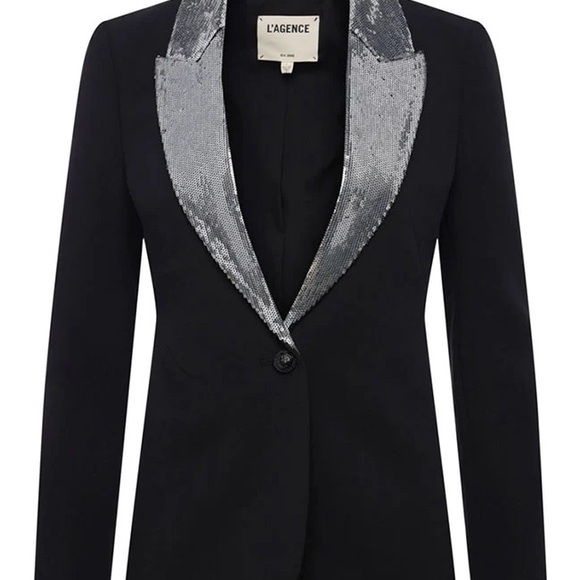 πHPπLagence clementine sequin lapel black blazer - Picture 11 of 11